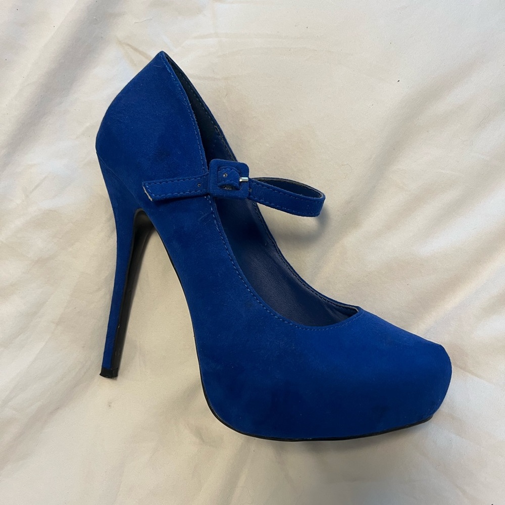 Royal blue heels